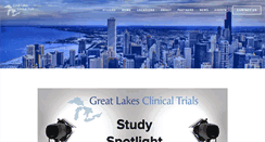 Desktop Screenshot of greatlakesclinicaltrials.com